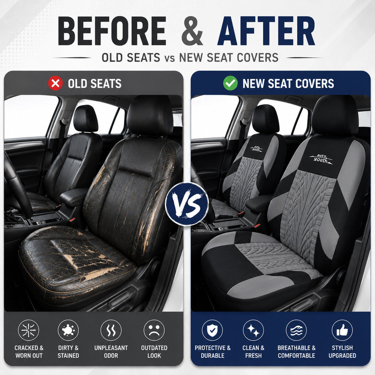 3D Embossed Seat Covers