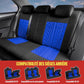 Universal Car Seat Cover Tire Traces Blue