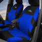 Universal Car Seat Cover Tire Traces Blue