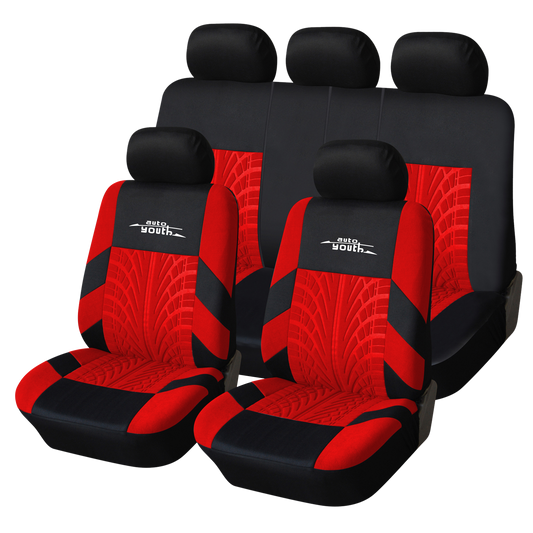 AUTOYOUTH Brand Embroidery Car Seat Covers Red