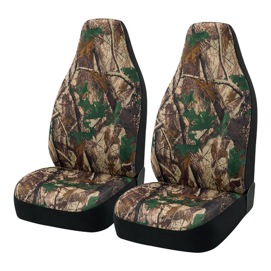 Forest Camouflage Front Car Seat Covers