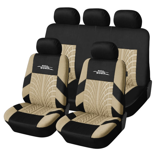 AUTOYOUTH Brand Embroidery Car Seat Covers Beige