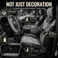 Zebra Print Car Seat Covers Set