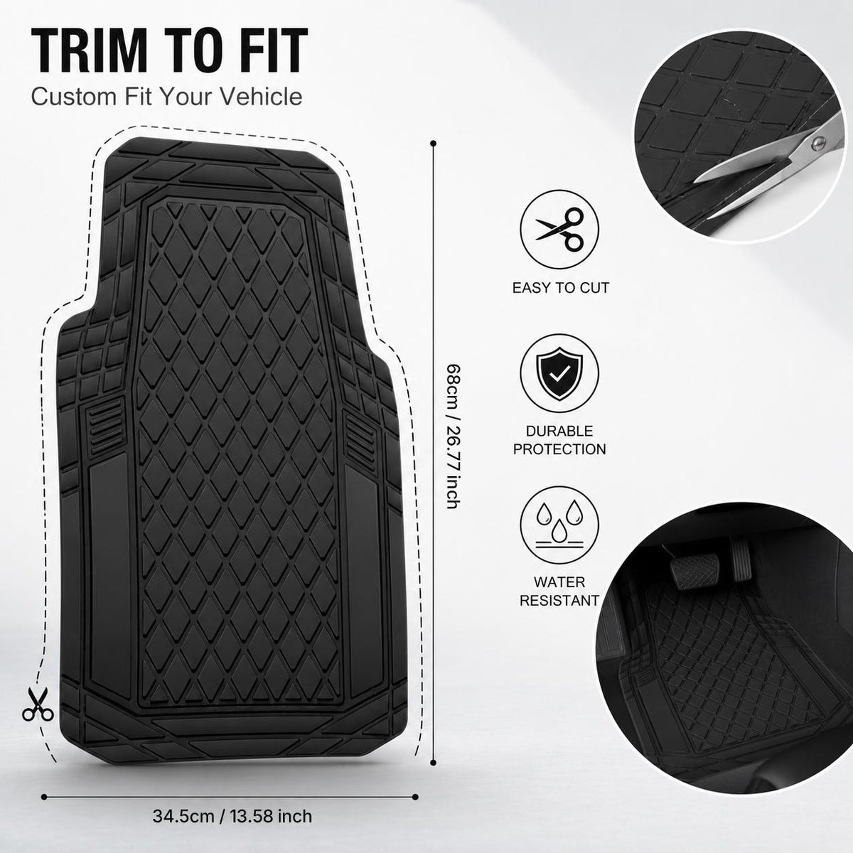 Durable PVC Car Floor Mats