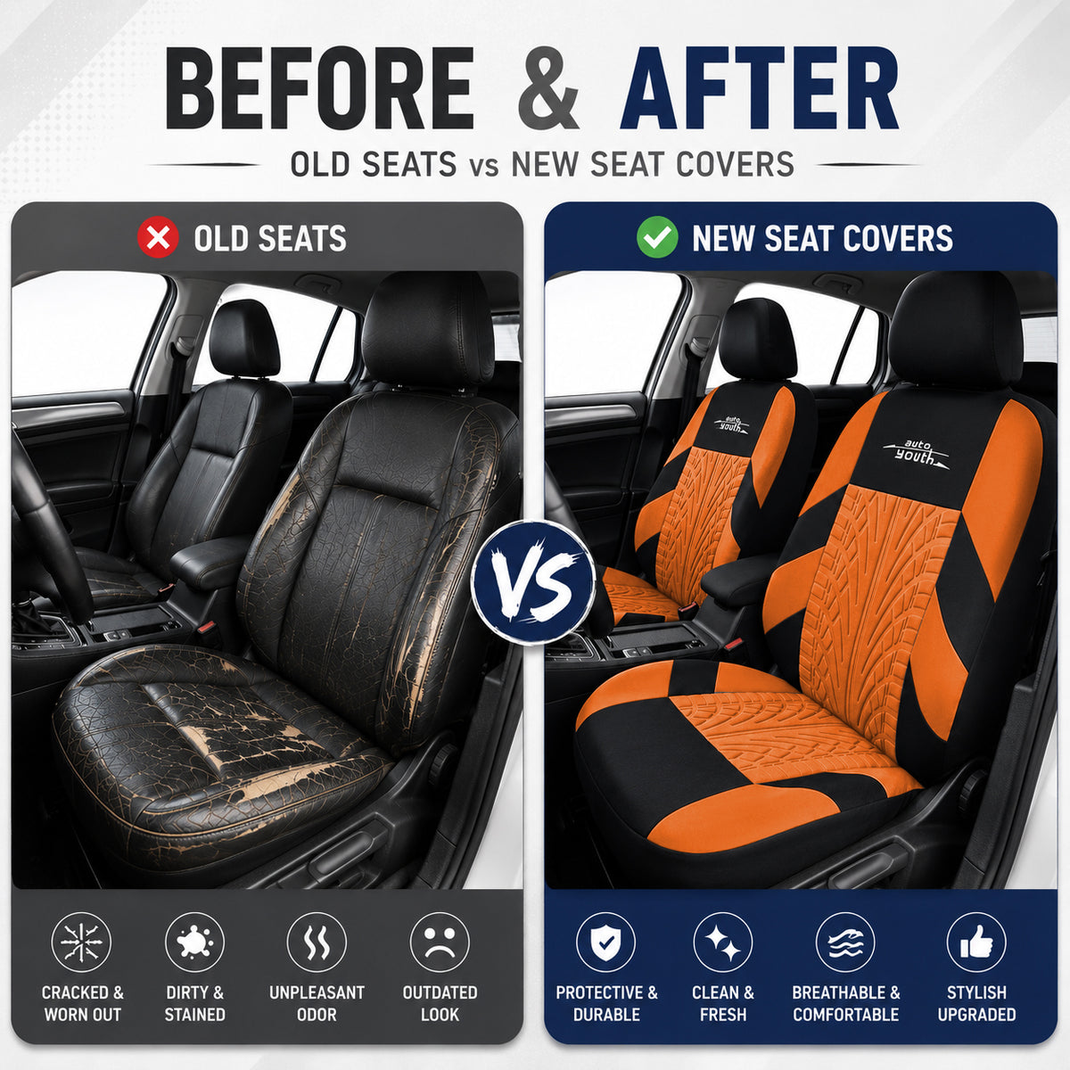 3D Embossed Seat Covers