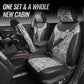 Zebra Print Car Seat Covers Set