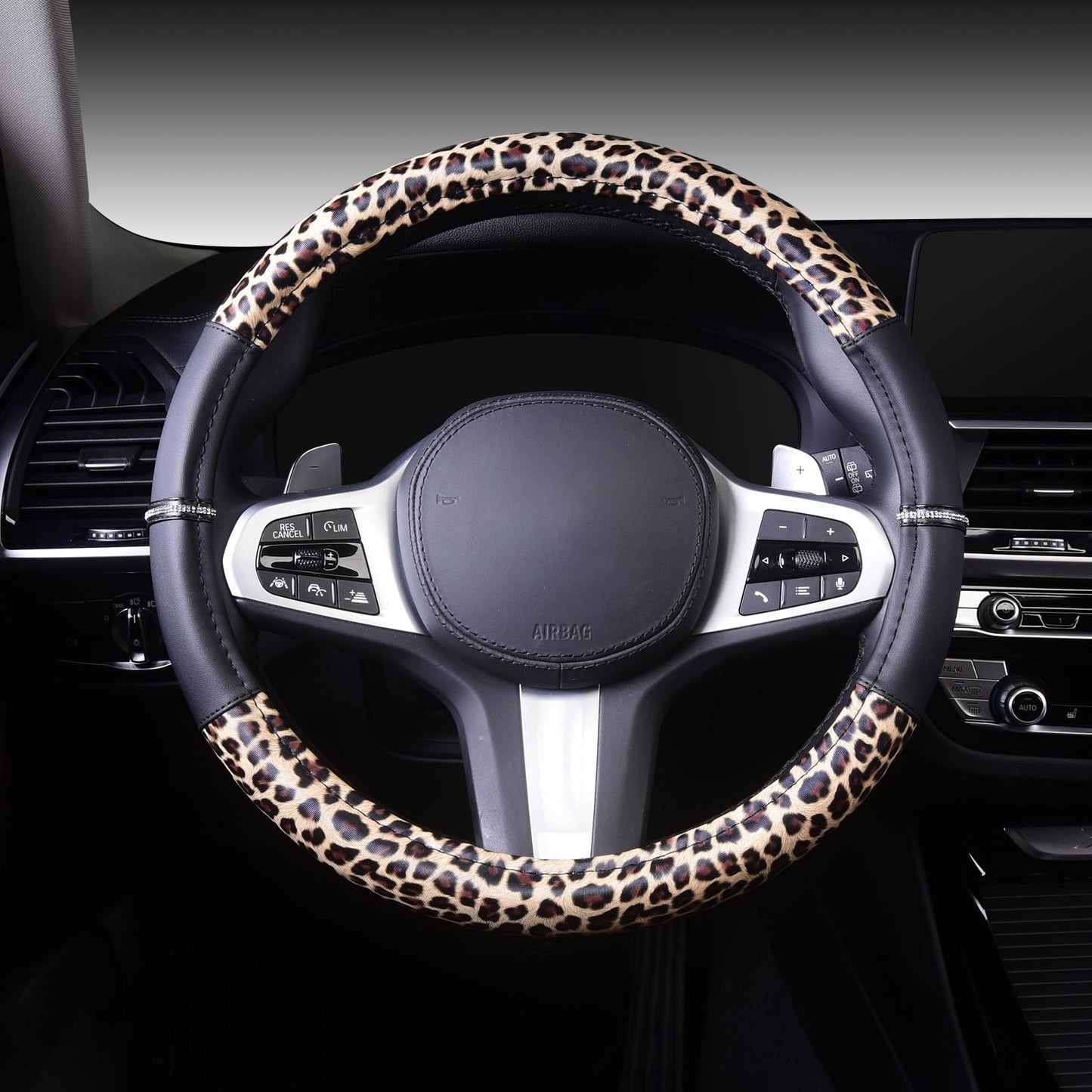 Leopard & Cheetah Steering Wheel Cover