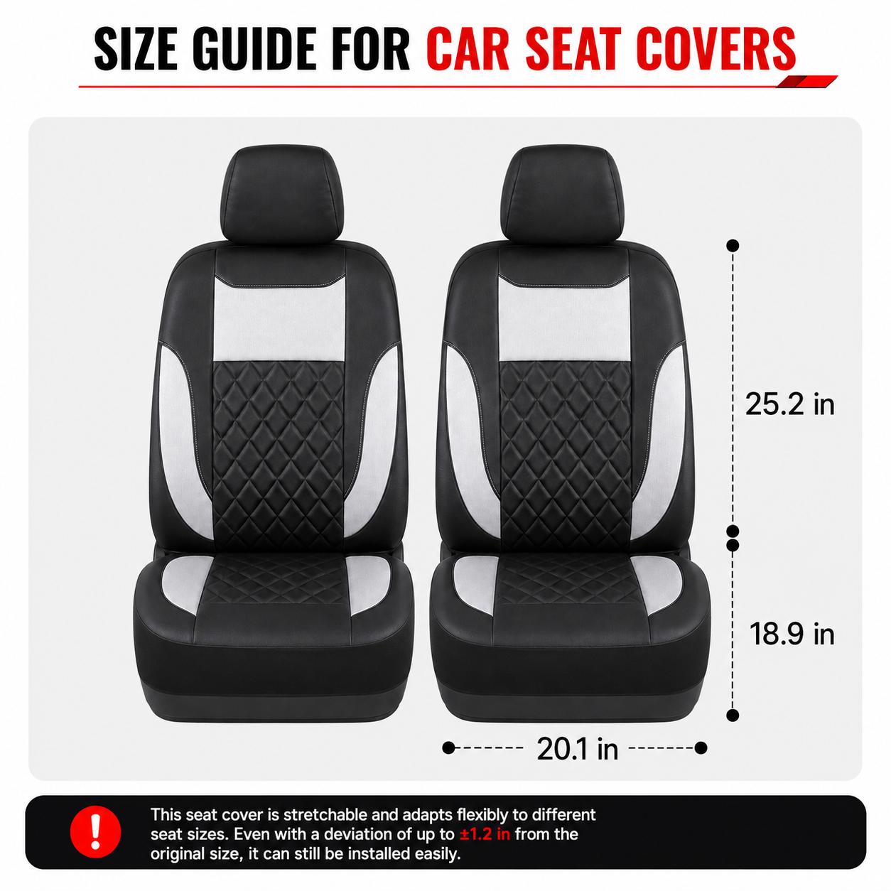 Diamond Quilted Front Seat Covers