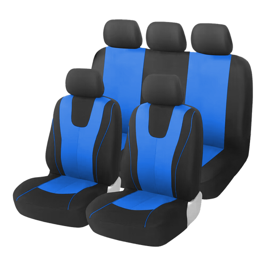 Universal Car seat Cover fabric for 5 seat blue