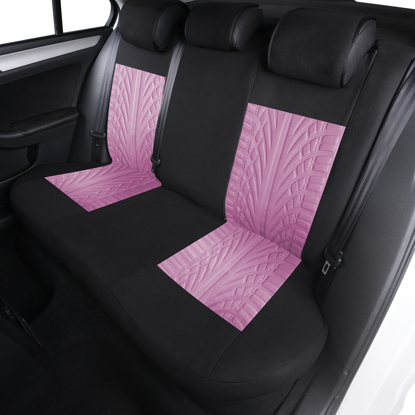 custom car seat covers polyester universal pink