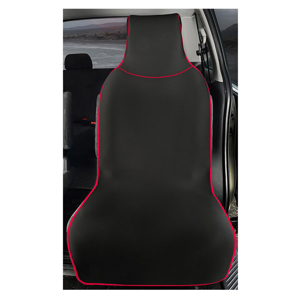 Black Premium Universal Fit Waterproof Stain Resistant Car Seat Cover Neoprene Non-Slip Bucket Seat Dog Kid Protector Save Your Leather Cloth Seats Van Truck SUV Auto
