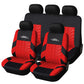 Full Set Car Seat Cover Universal Tire Track Detail Styling