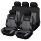 Full Set Car Seat Cover Universal Tire Track Detail Styling