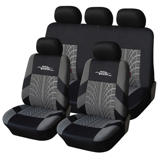 AUTOYOUTH Brand Embroidery Car Seat Covers Gray