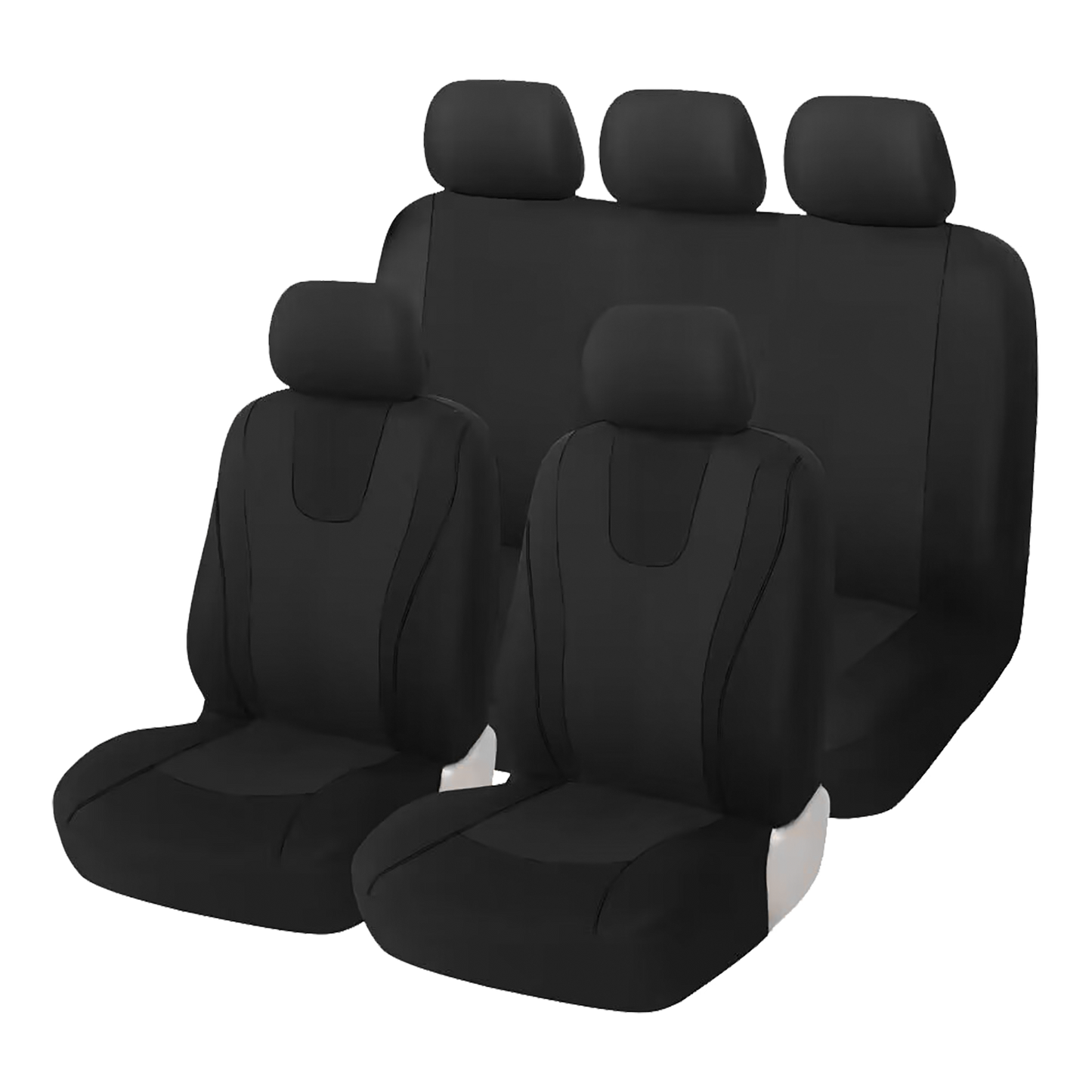 universal car seat cover fabric for 5 seat black