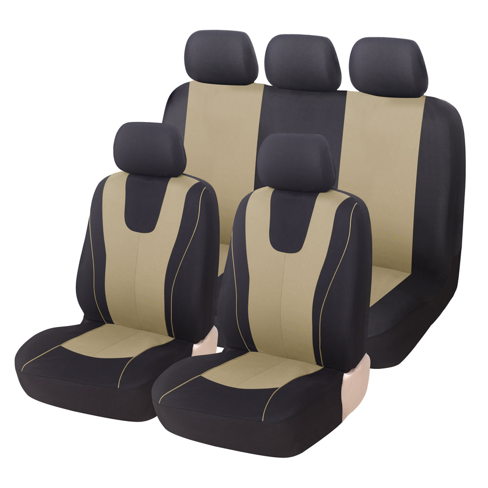 Universal Car seat Cover fabric for 5 seat beige