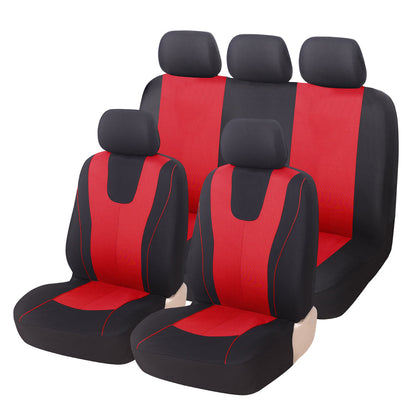 Universal Car seat Cover fabric for 5 seat red