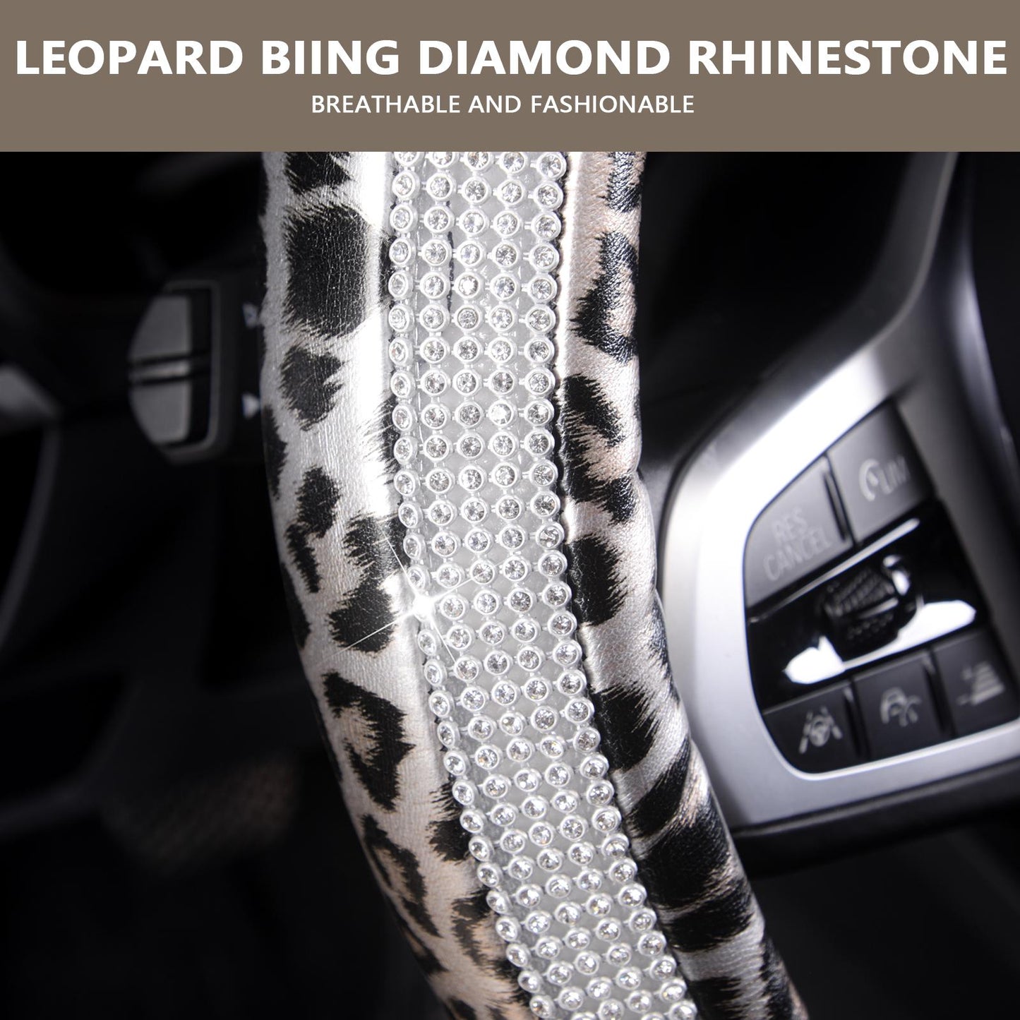 Crystal Rhinestone Steering Wheel Cover