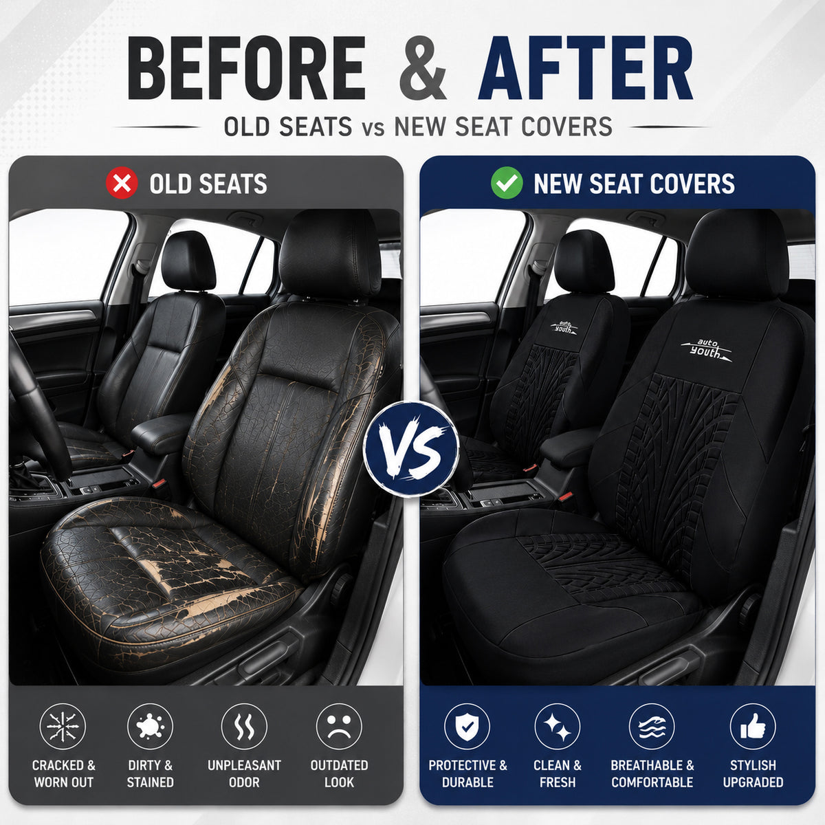 3D Embossed Seat Covers