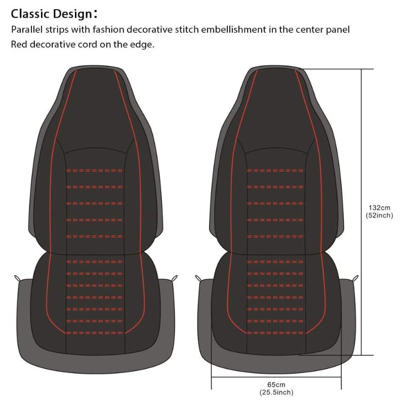 Car Seat Covers Fashion Style High Back Bucket