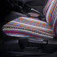 4pcs Universal Car Seat Cover, Bohemian Ethnic Style Multicolor Breathable Woven Seat Cover, Double Front Seat Car Interior Accessories