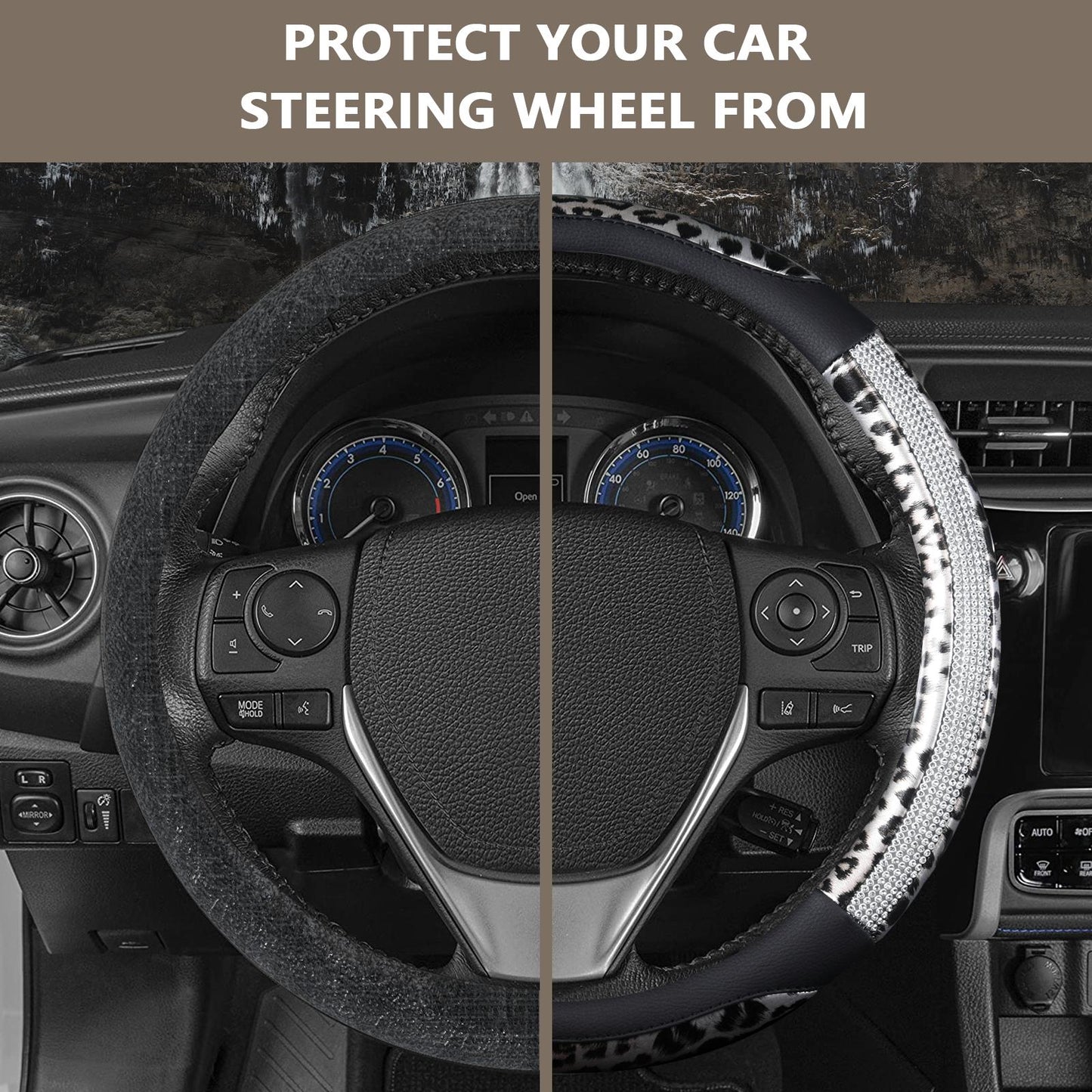 Crystal Rhinestone Steering Wheel Cover