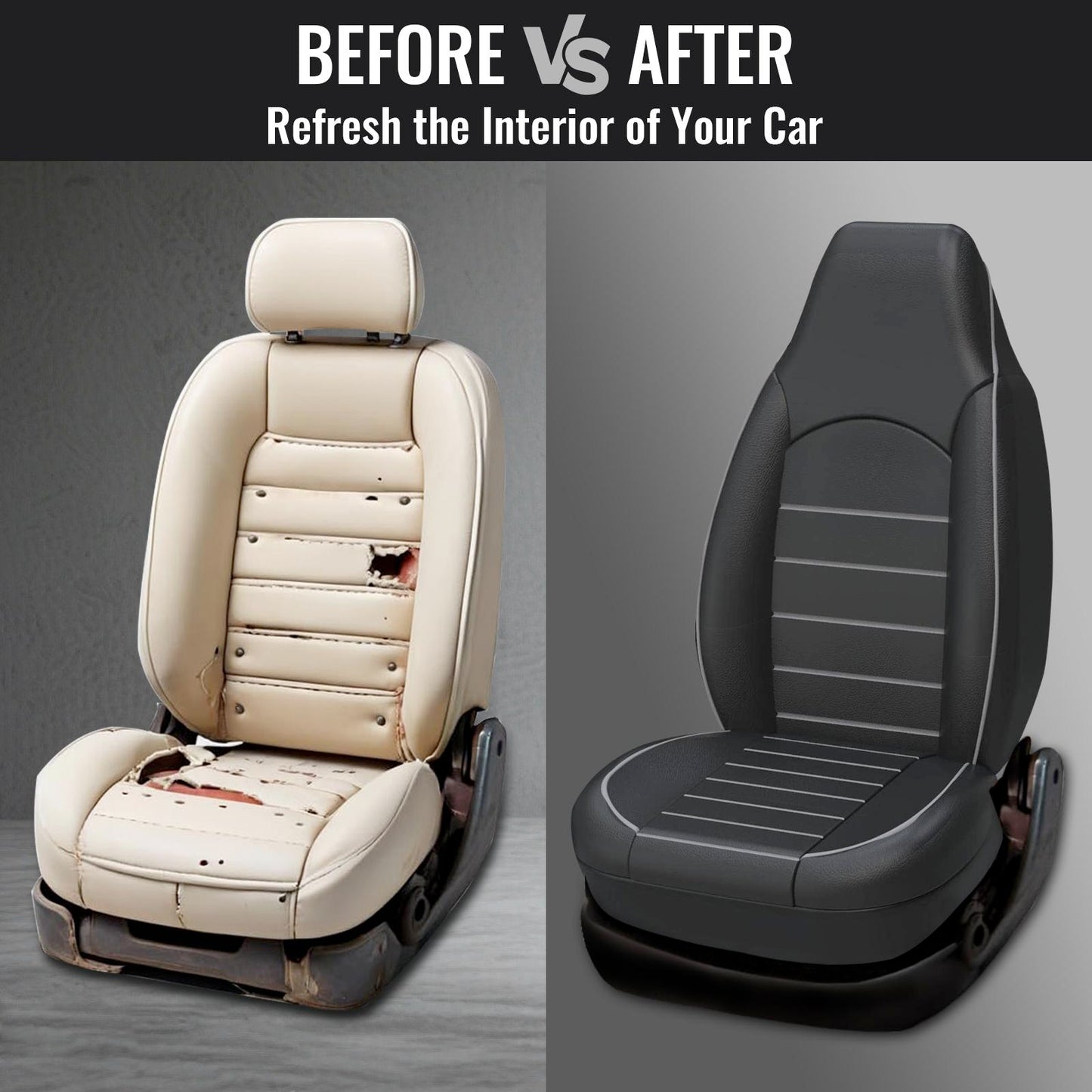 PU Leather Car Seat Covers High Back