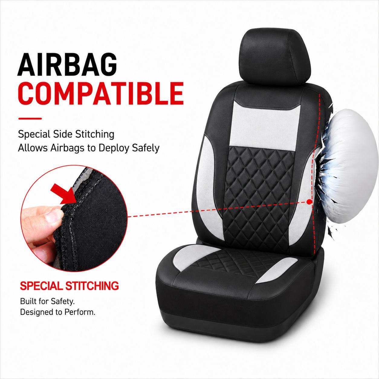 Diamond Quilted Front Seat Covers