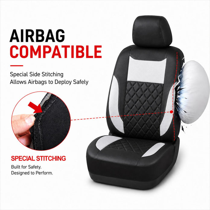 Diamond Quilted Front Seat Covers