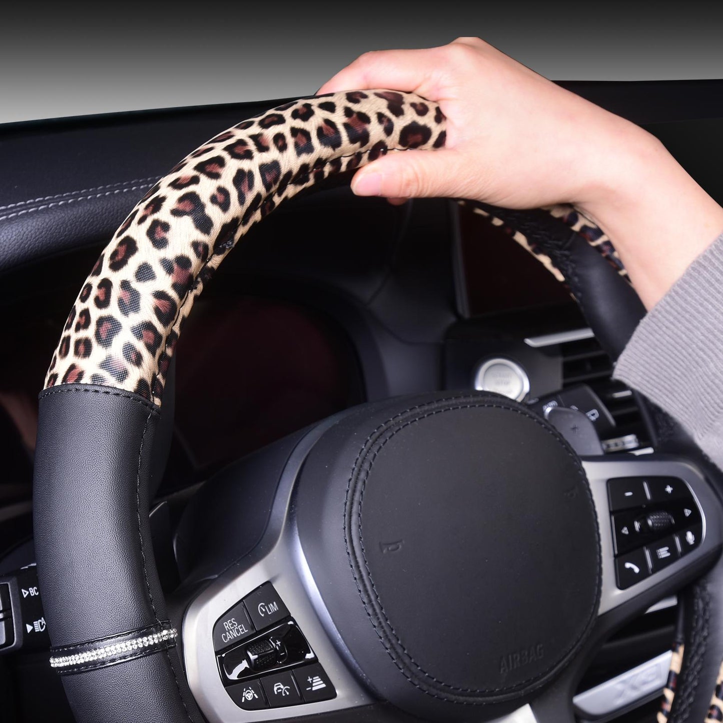 Leopard & Cheetah Steering Wheel Cover