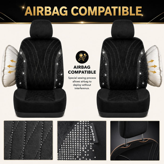 Bling Rhinestone Car Seat Covers