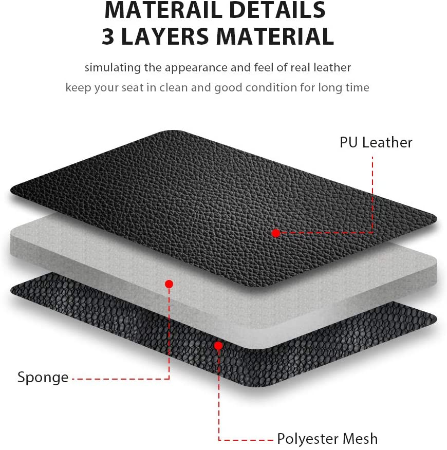 PU Leather Car Seat Covers High Back