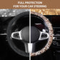 Leopard Bling Crystal Steering Wheel Cover