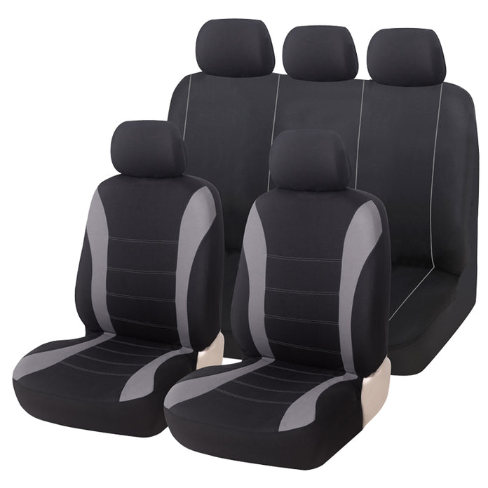 9pcs waistline pattern universal five seater car seat cover