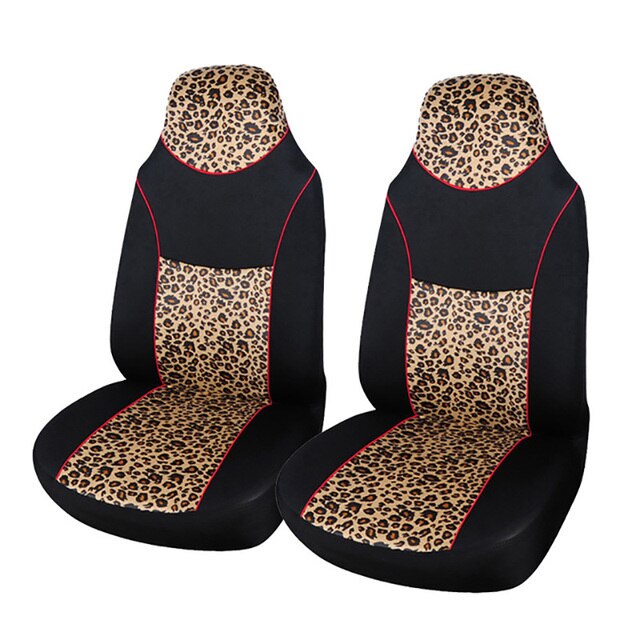 AUTOYOUTH Seat Covers Universal Fit Most Vans Trucks Zebra Style for Single Driver and Double Passenger Car Seat 2+1