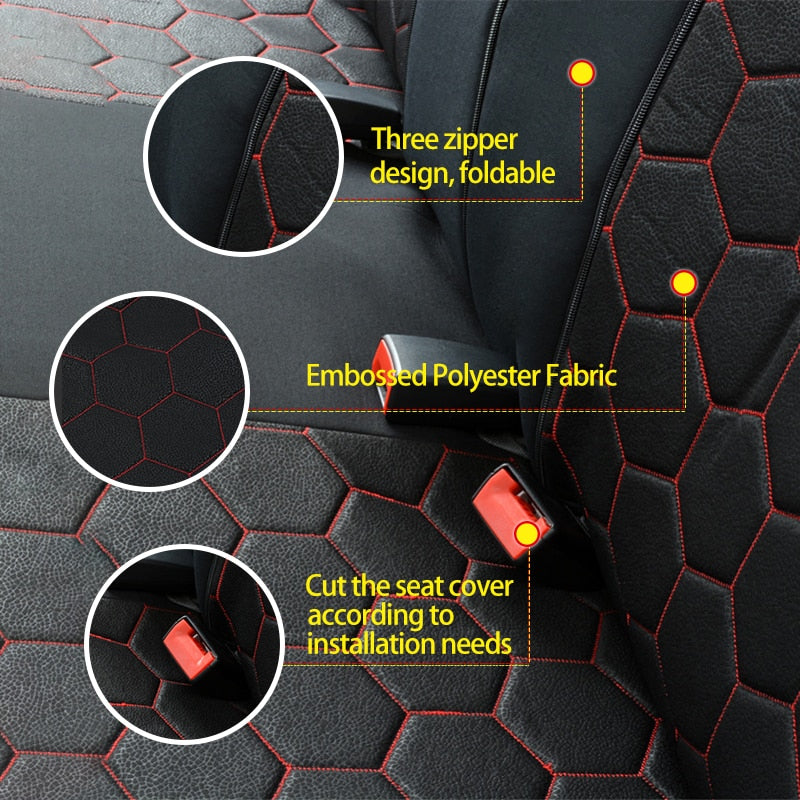 AUTOYOUTH Soccer Ball Style Car Seat Covers Jacquard Fabric Universal Fit Most Brand Vehicle Interior Accessories Seat Covers