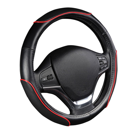 DIY Leather Steering Wheel Cover Automotive Interior Accessories Decorate 15 Inch Universal Anti-Slip DIY Sport