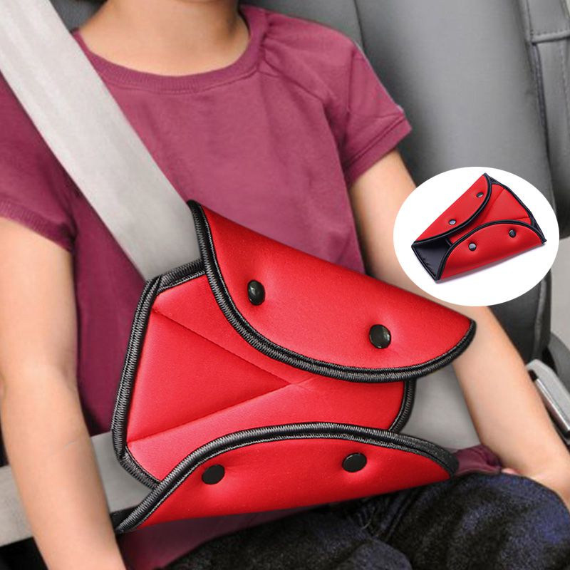 Car Seat Safety Belt Cover Pad Baby Child Product Seat Belt Adjustment Holder Triangle Safety Seat Belt Pad Clips For Kids