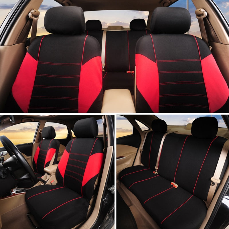 Car Seat Covers Airbag compatible Fit Most Car, Truck, SUV, or Van 100% Breathable with 2 mm Composite Sponge Polyester Cloth