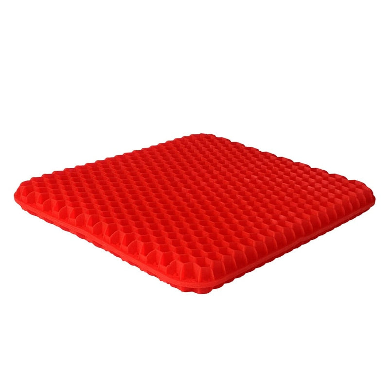 Gel Seat Cushion, Double Thick Gel Cushion,Non-Slip Cover Wheelchair Cushion Chair Pads for Car Seat Office Chair