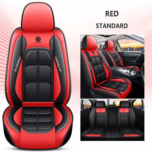 Luxury Waterproof Leather Car Seat Cover Full Set Universal Car Seat Covers