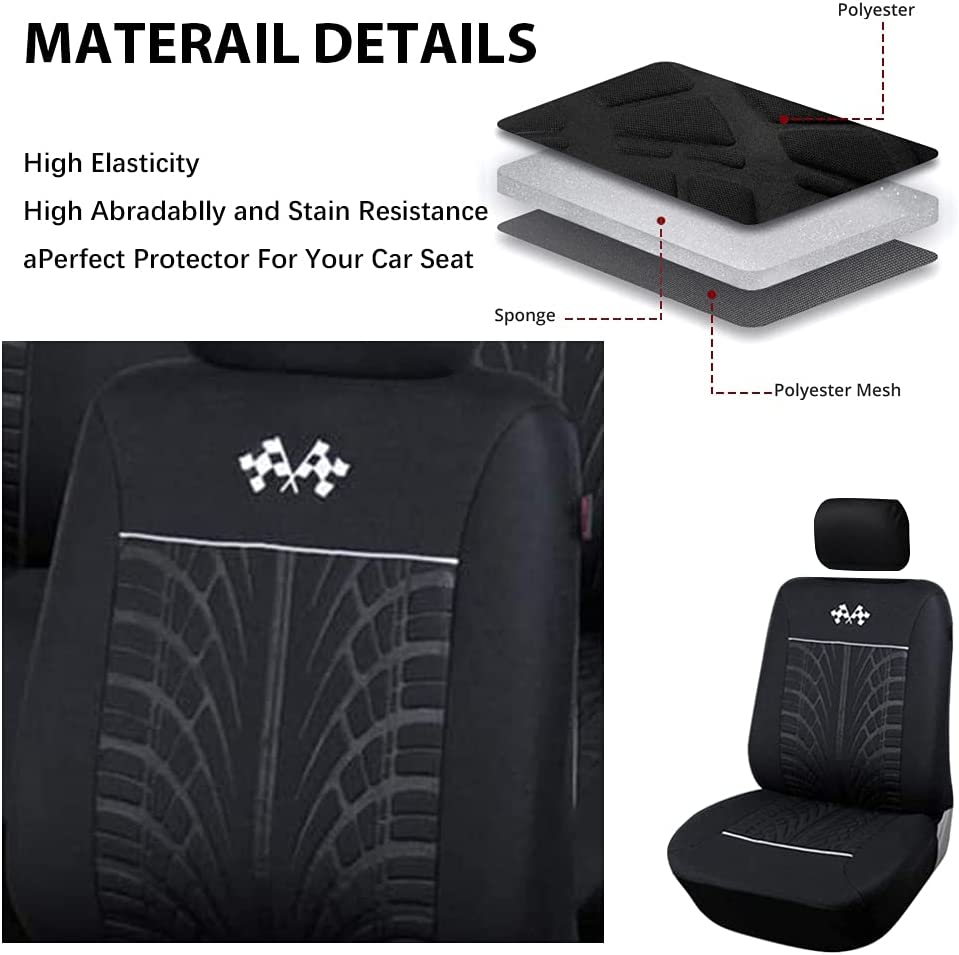 Car Seat Covers Universal For GOLF IV(1J1) For OCTAVIA III Combi (5E5) For S80 II (124) For IBIZA IV SPORTCOUPE (6J1, 6P5)