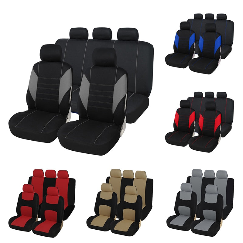 Car Seat Covers Airbag compatible Fit Most Car, Truck, SUV, or Van 100% Breathable with 2 mm Composite Sponge Polyester Cloth