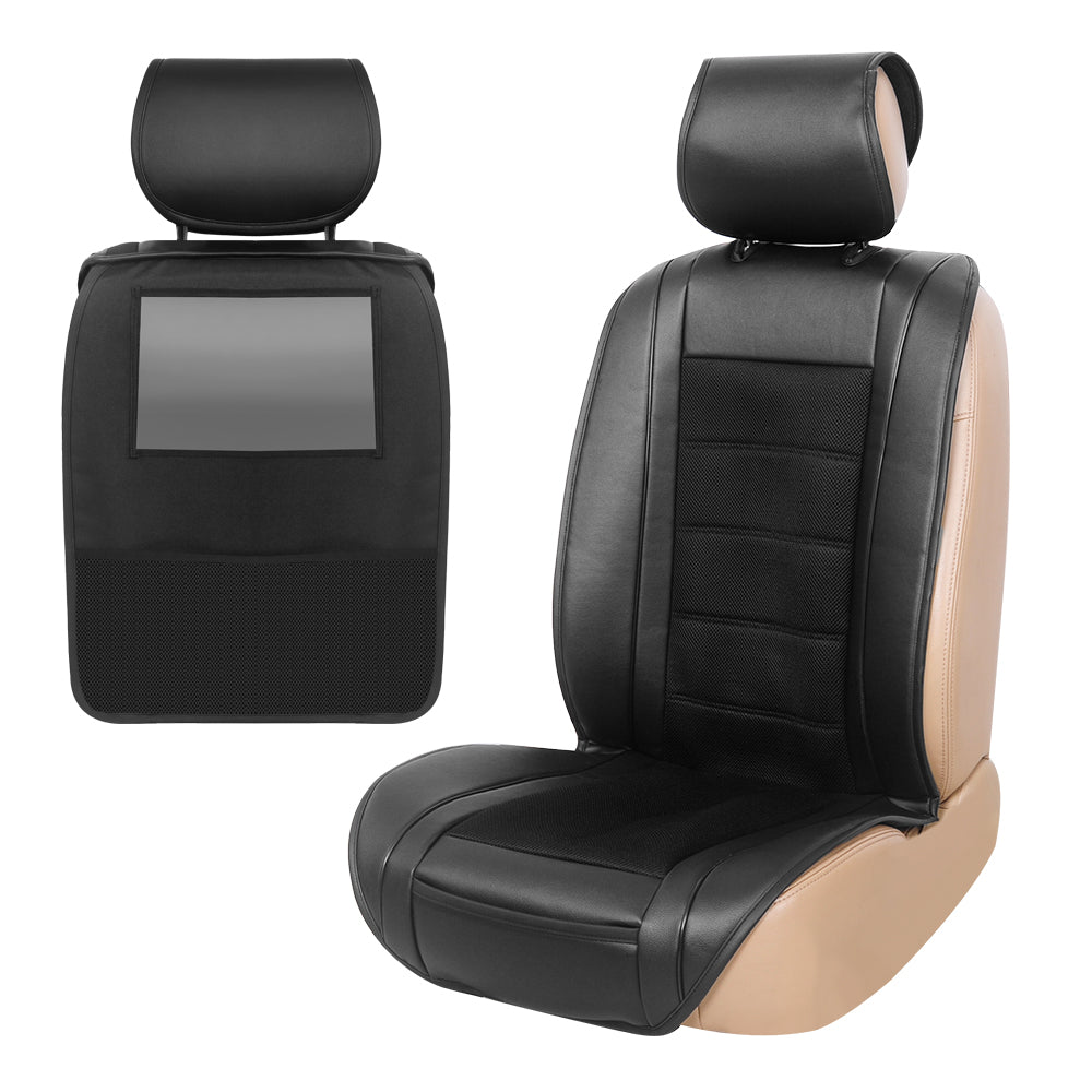 New Full Leather Single Car Seat Cushion Cover Airbag Compatible For Fiat Scudo 2014 for Iveco