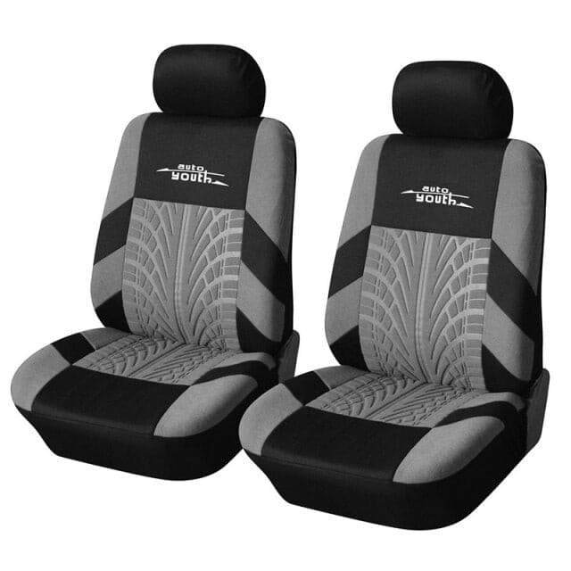 AUTOYOUTH Universal Full Set Car Seat Covers, Fit Rear Row 2+1 With Track Detail Style Auto Seat Set Protector For Most Cars