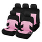 New Pink Embroidery Car Seat Covers Set Universal Fit Most Cars Covers with Tire Track Detail Styling Car Interiors